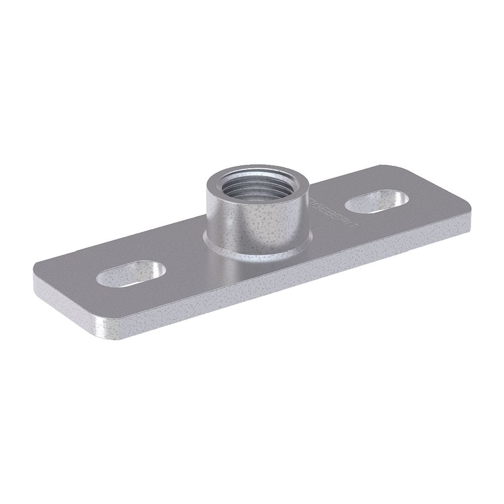 Geberit Grundplatte rechteckig, Zweiloch, mit Gewindemuffe G 1 1/2", 362869261... GEBERIT-362869261 4025410646125 (Abb. 3)