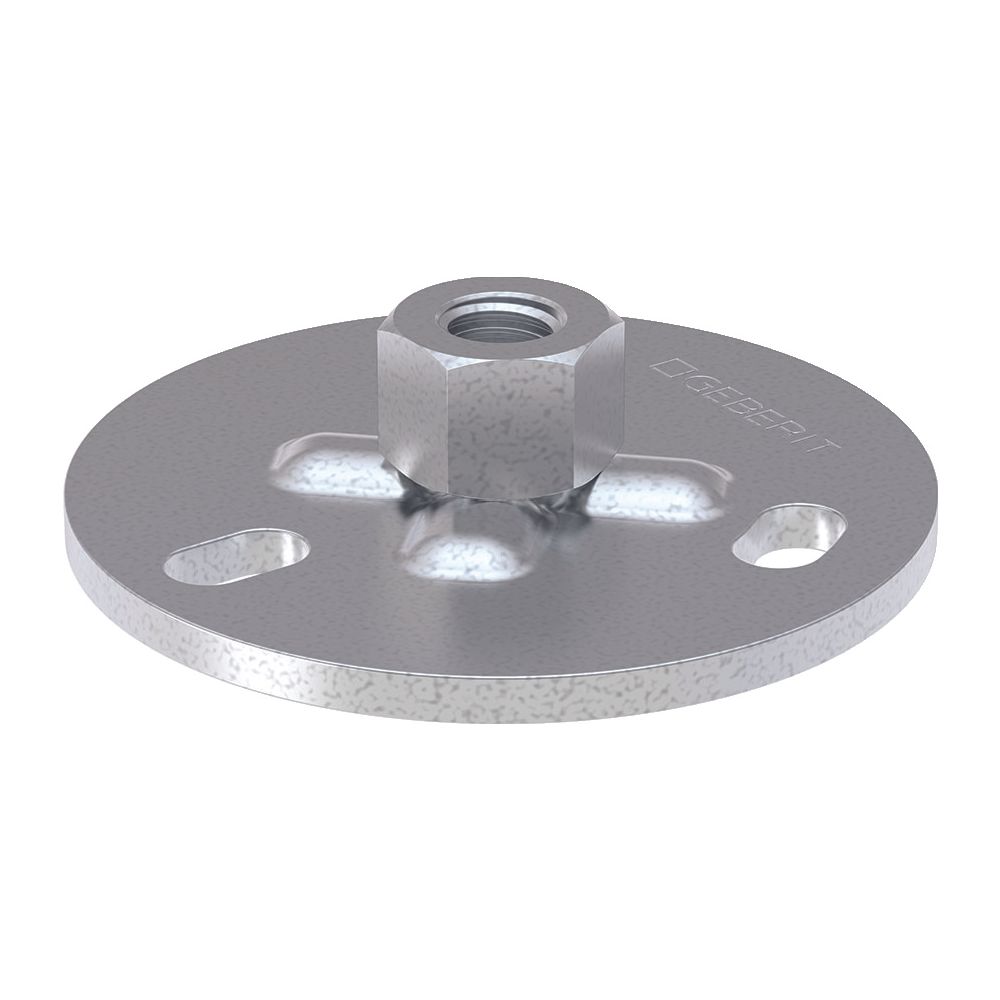 Geberit Grundplatte rund, Dreiloch, M10, Stahl, verzinkt, 362837261... GEBERIT-362837261 4025416023944 (Abb. 3)