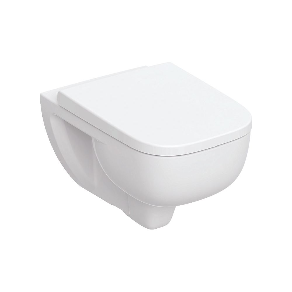 Geberit Renova Plan Set Wand-WC Tiefspüler, TurboFlush, mit WC-Sitz Tiefe 54cm, Weiß... GEBERIT-503152001 4064746083907 (Abb. 2)