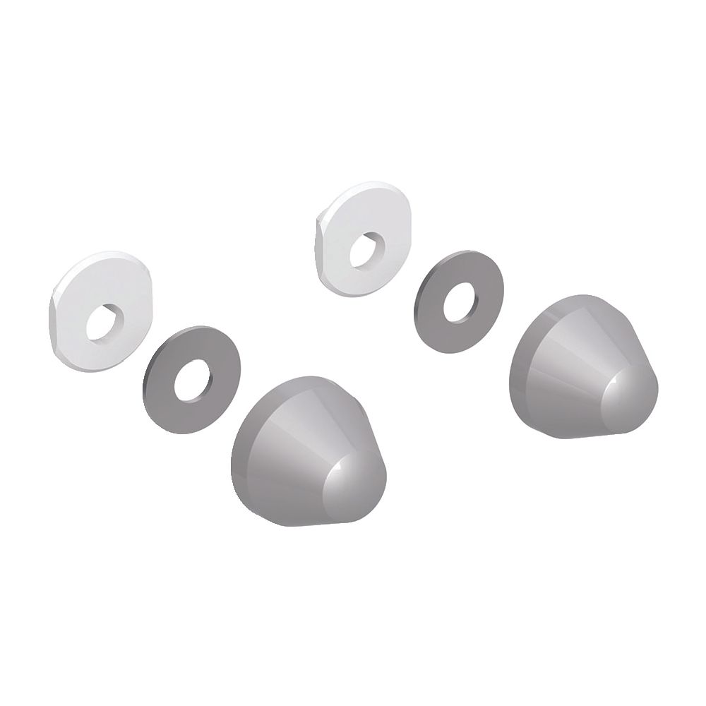 Geberit Deckkappen für WC- und Urinalkeramik, Kunststoff, Mattverchromt, 217713461... GEBERIT-217713461 4025416032946 (Abb. 4)