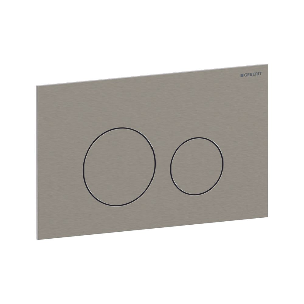 Geberit Sigma40 Betätigungsplatte, rund, 2-Mengen-Spülung Platte, Taste Nickel gebür... GEBERIT-115628ID1 4064746097348 (Abb. 2)