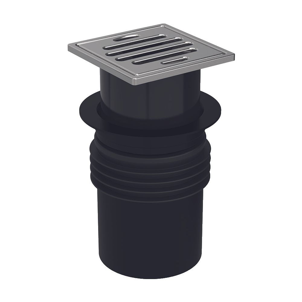 Geberit Bodenablauf Varino, 1,1l/s, 10x10cm, PP, Edelstahl 304, 388060001... GEBERIT-388060001 4064746094064 (Abb. 2)
