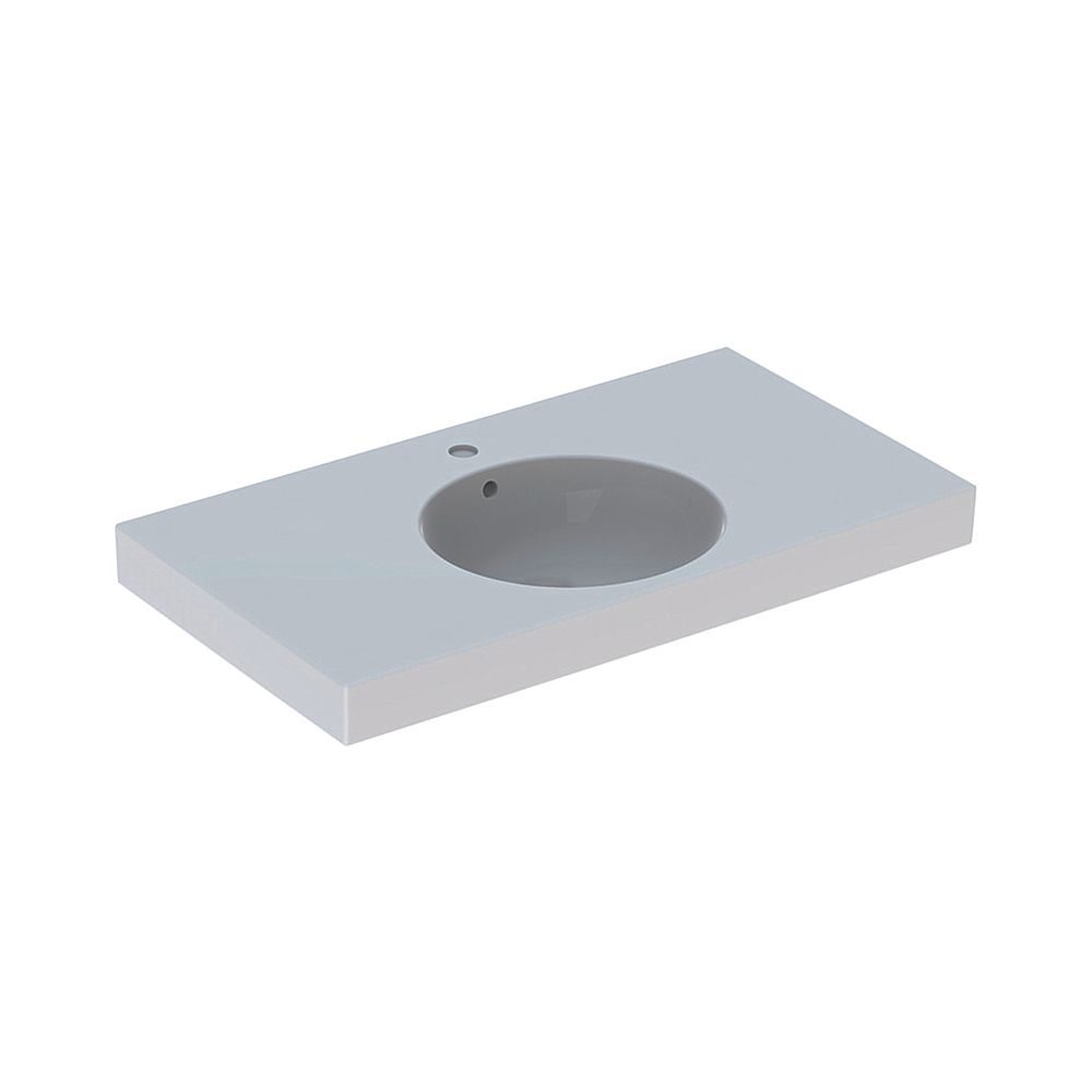 Geberit Preciosa 2 Waschtisch mit Ablagefläche, Breite 90cm, Tiefe 50cm, Hahnloch mi... GEBERIT-123290600 4022009311334 (Abb. 1)