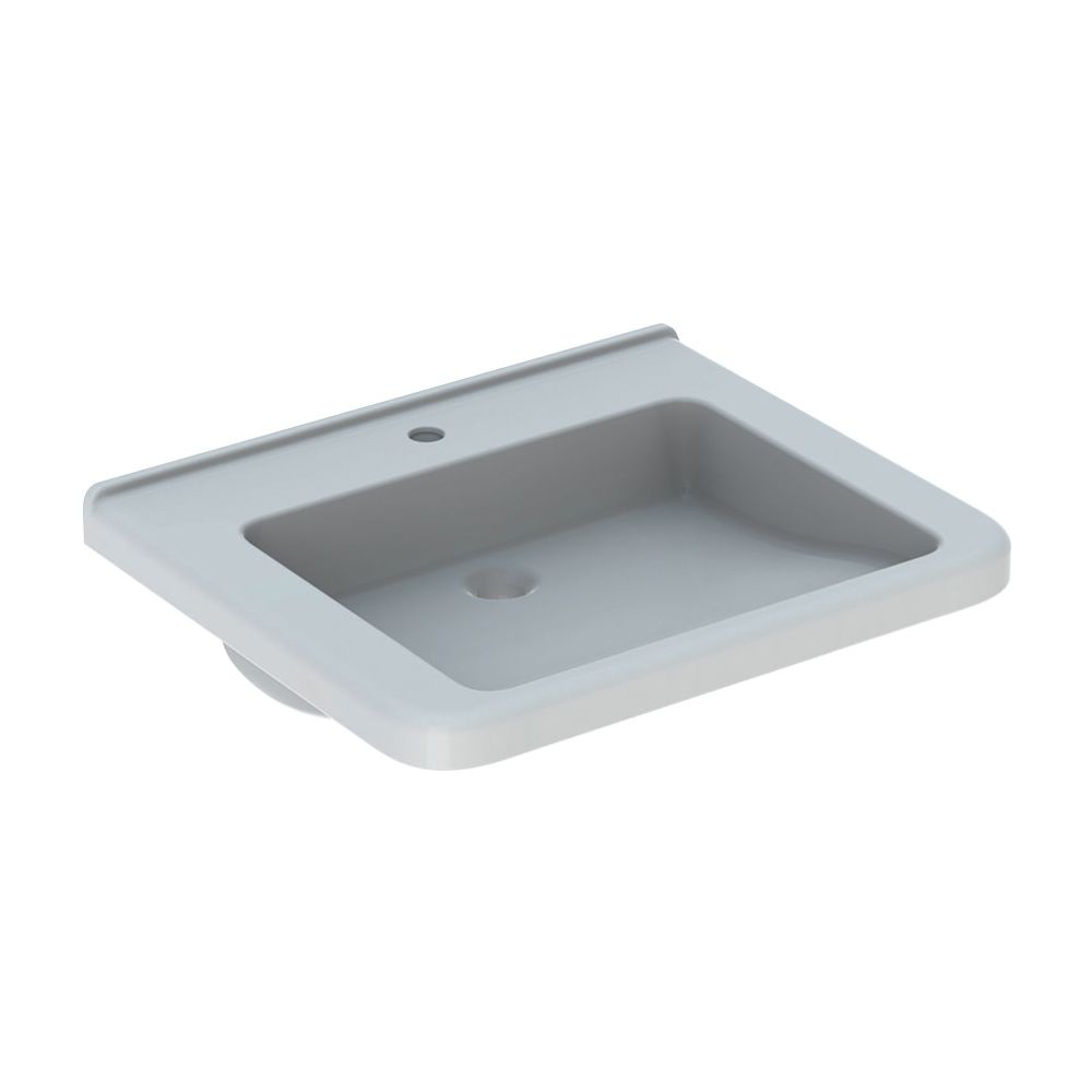 Geberit Renova Comfort Square Waschtisch barrierefrei, Breite 65cm, Tiefe 55cm, Hahn... GEBERIT-128667600 4022009317770 (Abb. 2)
