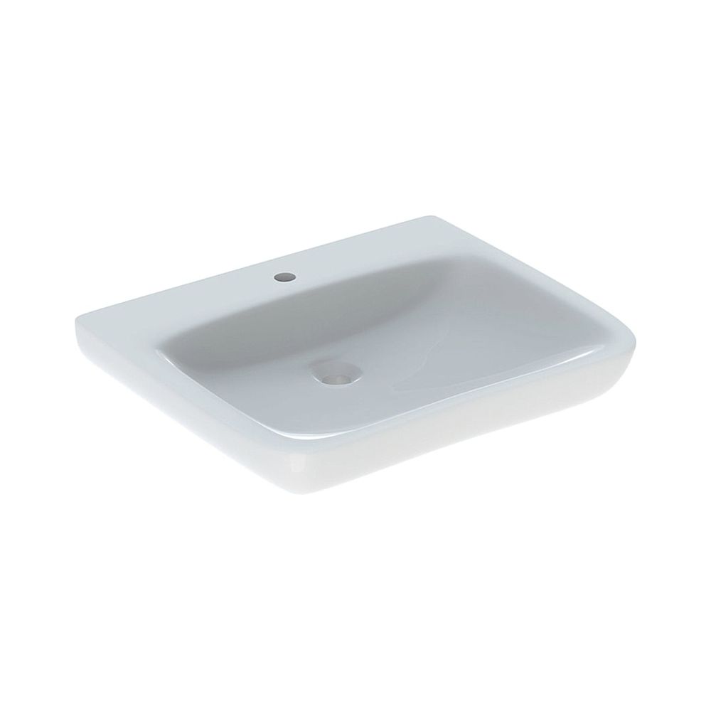 Geberit Renova Comfort Waschtisch barrierefrei, Breite 65cm, Tiefe 55cm, Hahnloch mi... GEBERIT-258567000 4022009344028 (Abb. 1)