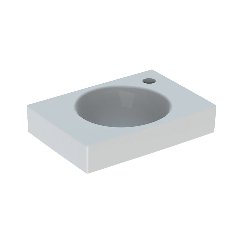 Geberit Preciosa 2 Handwaschbecken, 40x10,5x28cm, Hahnloch rechts, ohne Überlauf, We... GEBERIT-273240000 4022009311389 (Abb. 2)