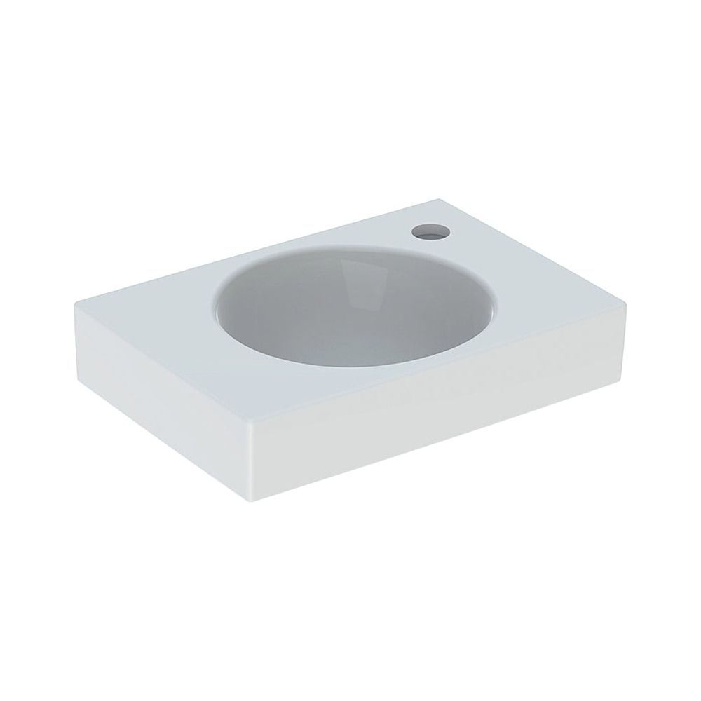 Geberit Preciosa 2 Handwaschbecken, 40x10,5x28cm, Hahnloch rechts, ohne Überlauf, We... GEBERIT-273240000 4022009311389 (Abb. 1)