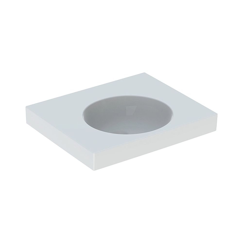 Geberit Preciosa 2 Waschtisch mit Ablagefläche, Breite 60cm, Tiefe 50cm, ohne Hahnlo... GEBERIT-123261000 4022009319644 (Abb. 1)