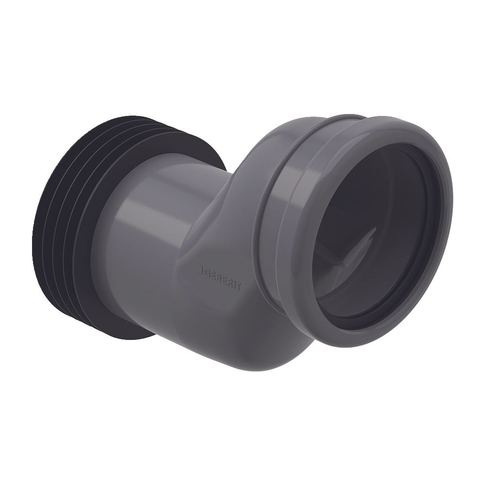 Geberit Anschlussstutzen für Wand-WC, 5cm etagiert, 90mm, PVC, Grau, 388352291... GEBERIT-388352291 4025416279099 (Abb. 3)