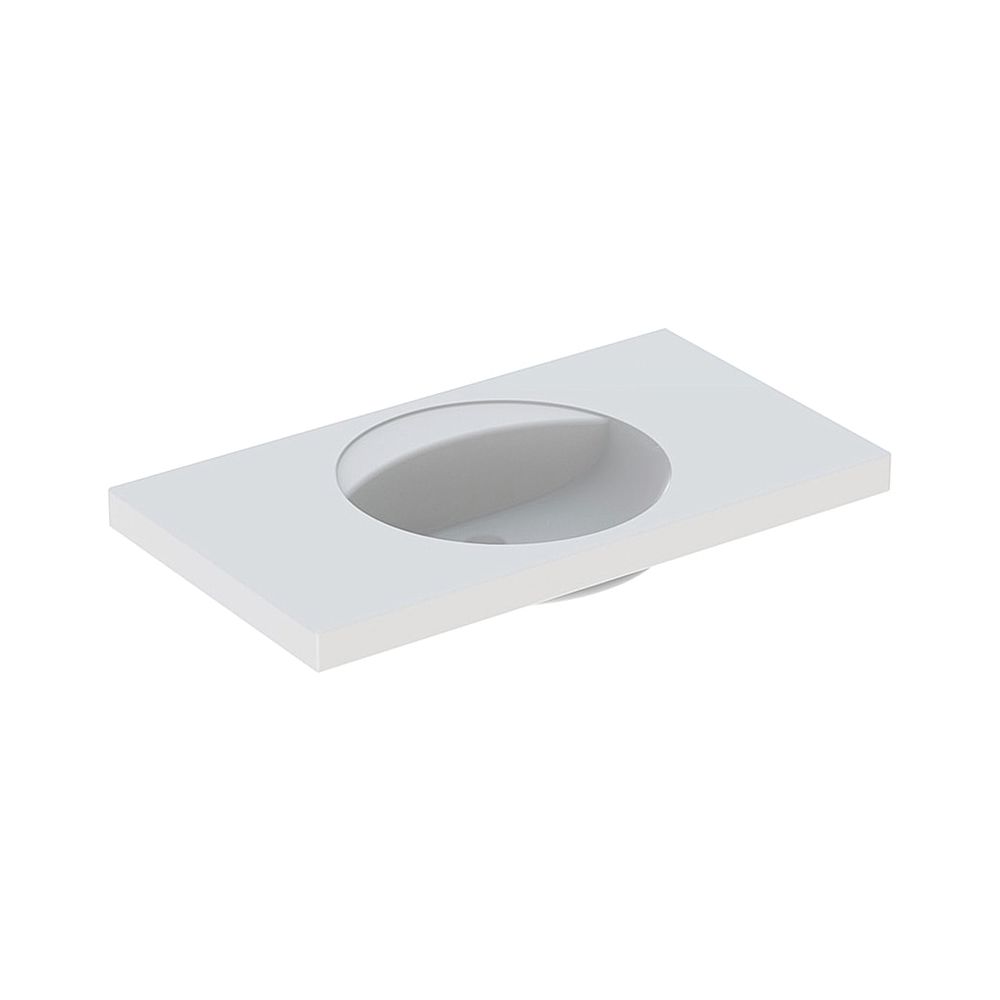 Geberit Preciosa Waschtisch mit Ablagefläche, Breite 100cm, Tiefe 55cm, ohne Hahnloc... GEBERIT-124240000 4022009009217 (Abb. 1)