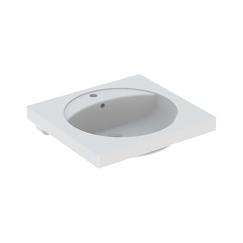 Geberit Preciosa Waschtisch mit Ablagefläche, Breite 60cm, Tiefe 55cm, Hahnloch mitt... GEBERIT-253200000 4022009053791 (Abb. 1)