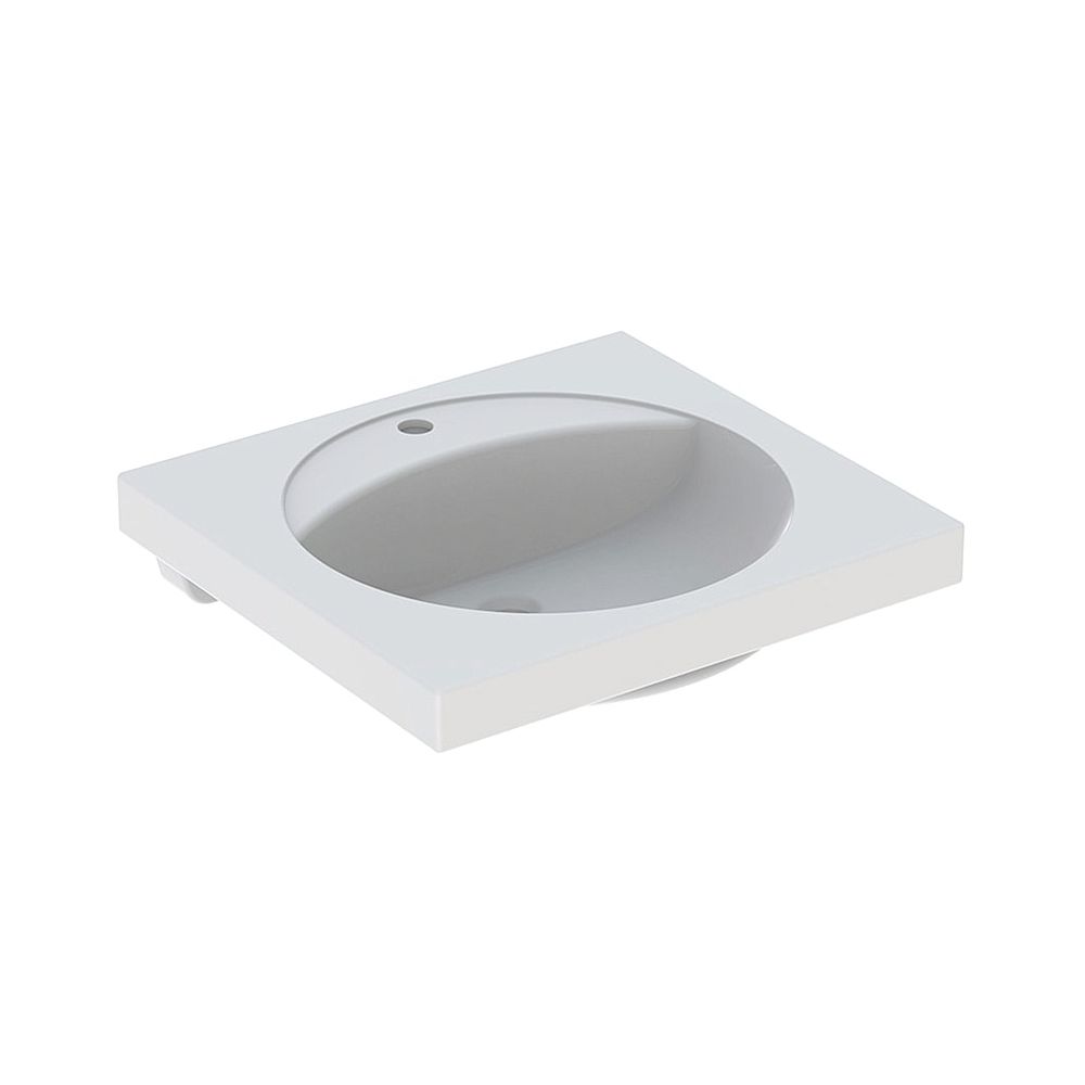 Geberit Preciosa Waschtisch mit Ablagefläche, Breite 60cm, Tiefe 55cm, Hahnloch mitt... GEBERIT-253230600 4022009232257 (Abb. 1)