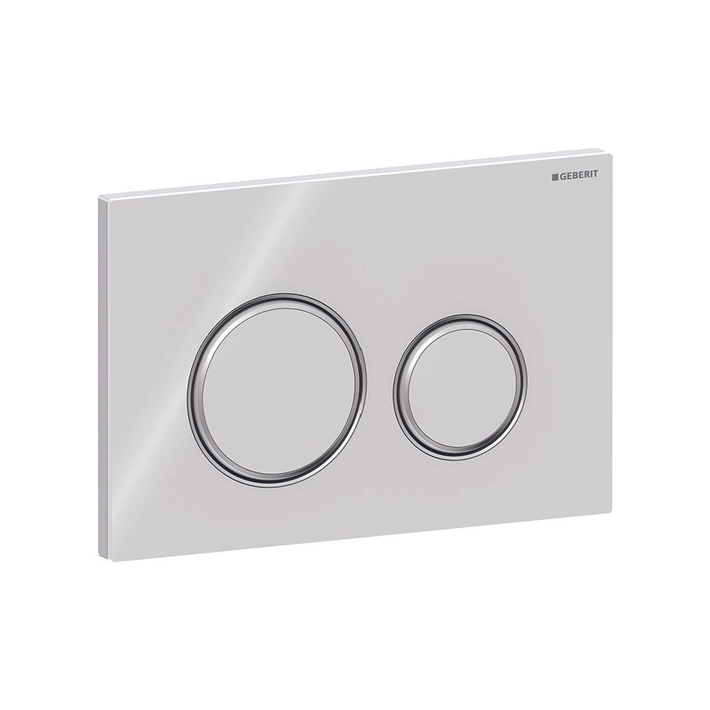 Geberit Drückerplatte Sigma50 mit 2-Mengen-Spülung, Weiß, Metallfarbe verchromt... GEBERIT-115884SI1 4025416793397 (Abb. 4)
