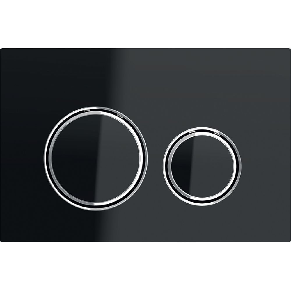 Geberit Sigma 50 (ex Sigma 21) Drückerplatte mit 2-Mengen-Spülung, Schwarz, Metallfa... GEBERIT-115884SJ1 4025416793403 (Abb. 2)