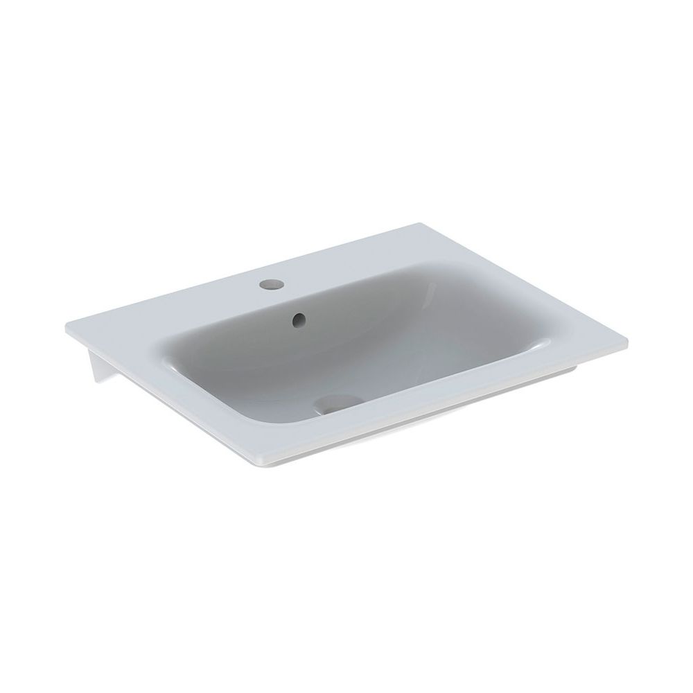 Geberit Renova Plan Möbelwaschtisch, Breite 60cm, Tiefe 48cm, Hahnloch mittig, Überl... GEBERIT-122260600 4022009368932 (Abb. 2)