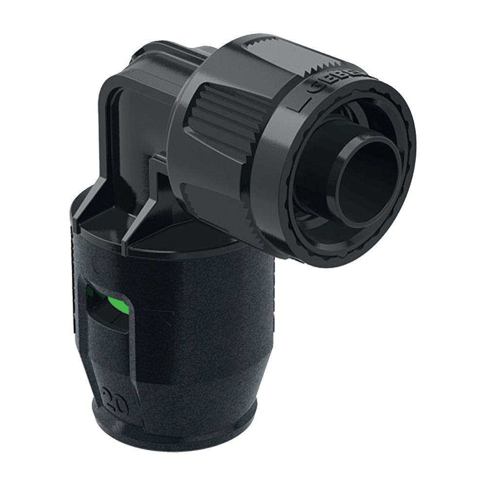 Geberit PushFit Übergangswinkel 90 Grad mit MasterFix PVDF, d 20mm, RpMF 1/2″... GEBERIT-651502001 4025416280712 (Abb. 2)