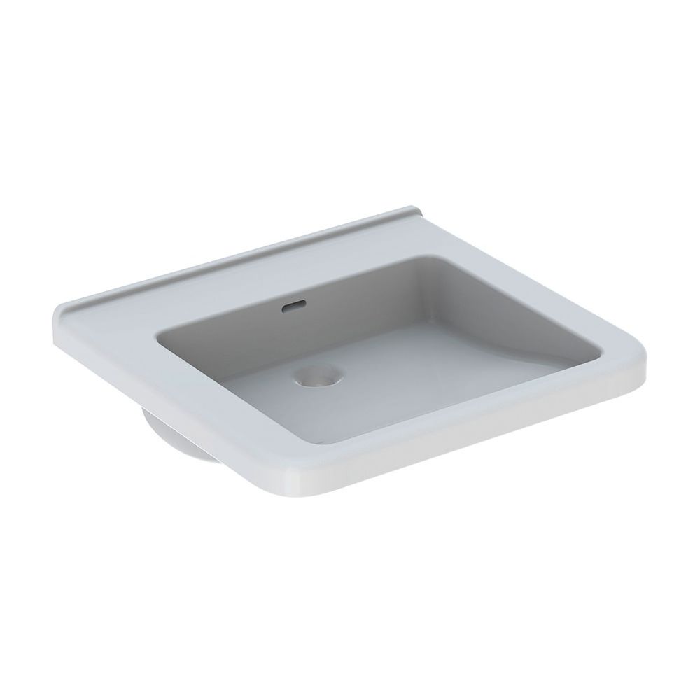Geberit Renova Comfort Square Waschtisch barrierefrei 60x55cm, ohne Hahnloch, mit Üb... GEBERIT-128663000 4022009320183 (Abb. 2)