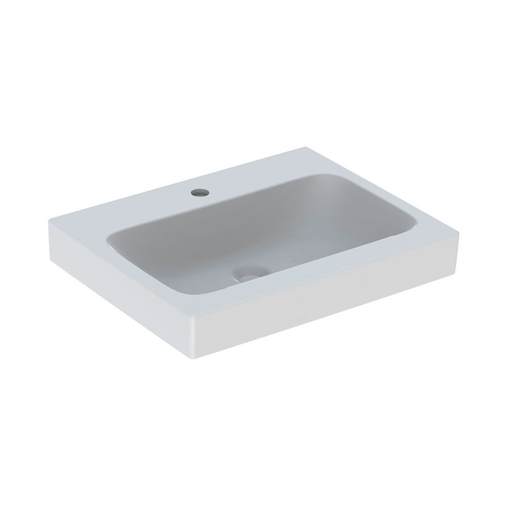 Geberit iCon Waschtisch, Breite 60cm, Tiefe 48,5cm, Hahnloch mittig, ohne Überlauf, ... GEBERIT-124062000 4022009367799 (Abb. 2)