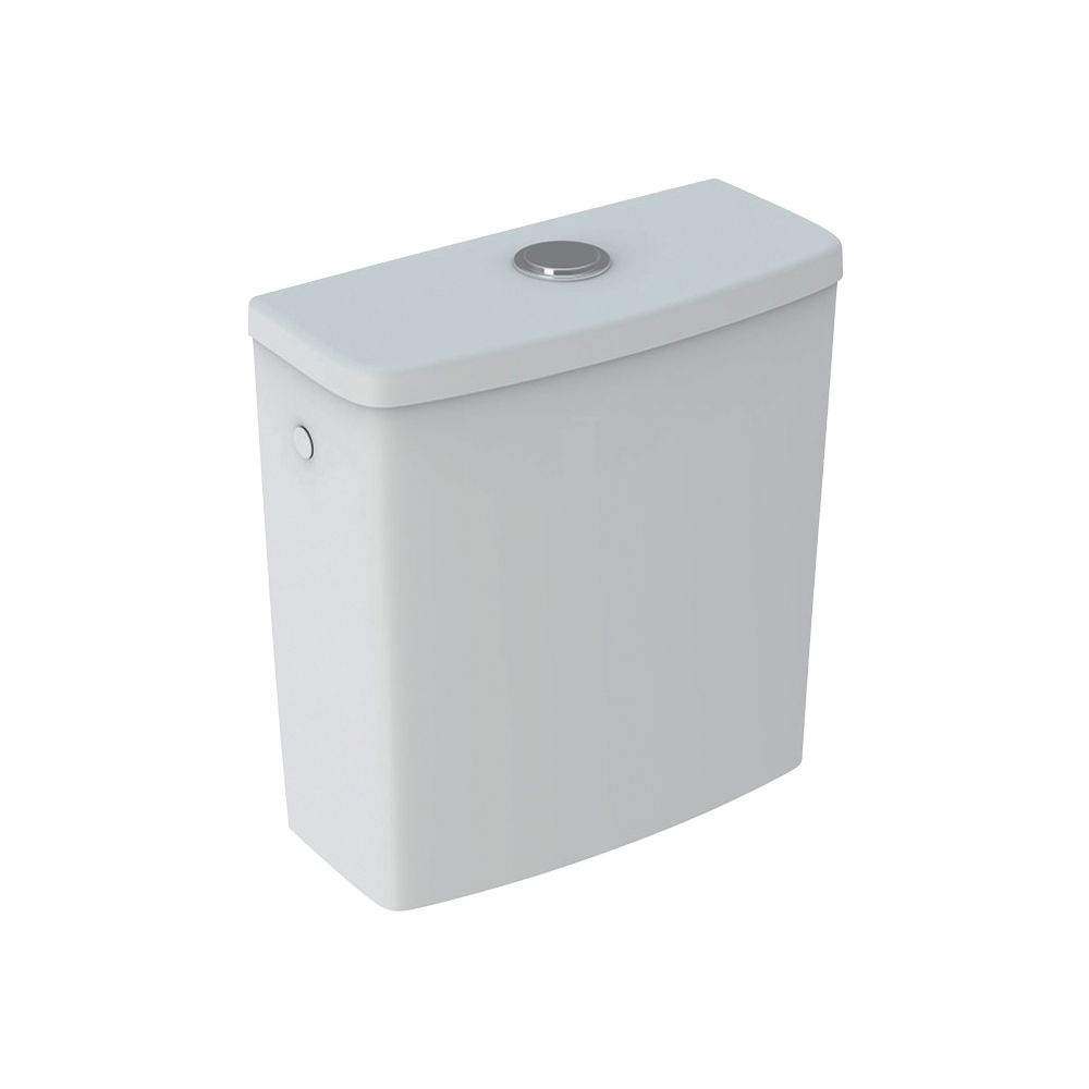 Geberit Renova Aufputzspülkasten aufgesetzt, eckiges Design, 2-Mengen-Spülung, Wasse... GEBERIT-227780600 4022009353600 (Abb. 2)