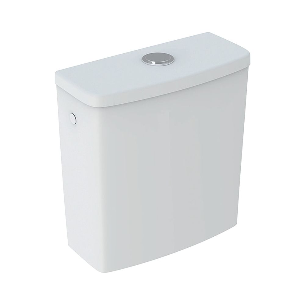 Geberit Renova Aufputzspülkasten aufgesetzt, eckiges Design, 2-Mengen-Spülung, Wasse... GEBERIT-227780600 4022009353600 (Abb. 1)