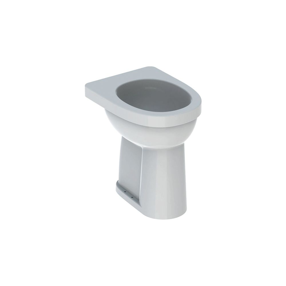 Geberit Renova Comfort Stand-WC Flachspüler, erhöht, Höhe 49cm, Abgang vertikal Tief... GEBERIT-218521000 4022009353686 (Abb. 2)