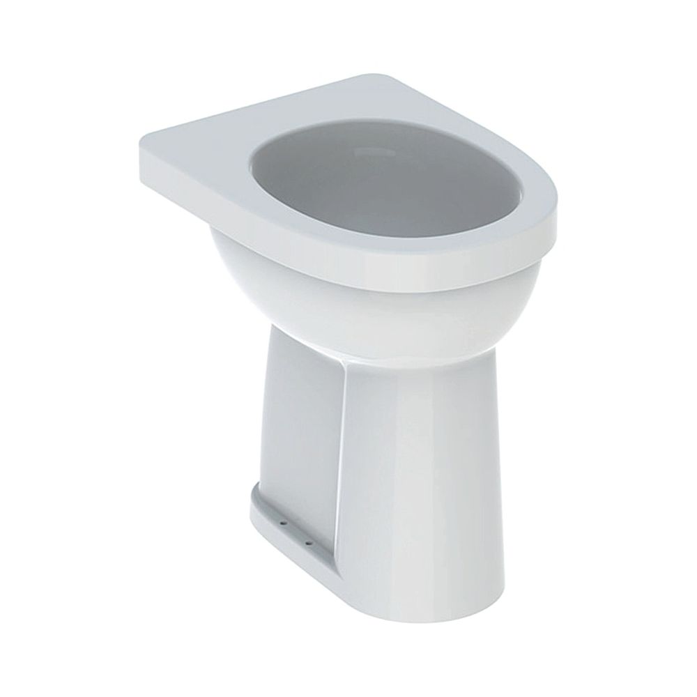 Geberit Renova Comfort Stand-WC Flachspüler, erhöht, Höhe 49cm, Abgang vertikal Tief... GEBERIT-218521000 4022009353686 (Abb. 1)
