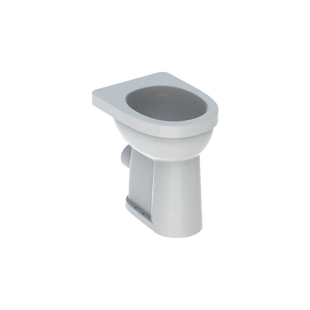Geberit Renova Comfort Stand-WC Flachspüler, erhöht, Höhe 49cm, Abgang horizontal Ti... GEBERIT-218520600 4022009353679 (Abb. 2)