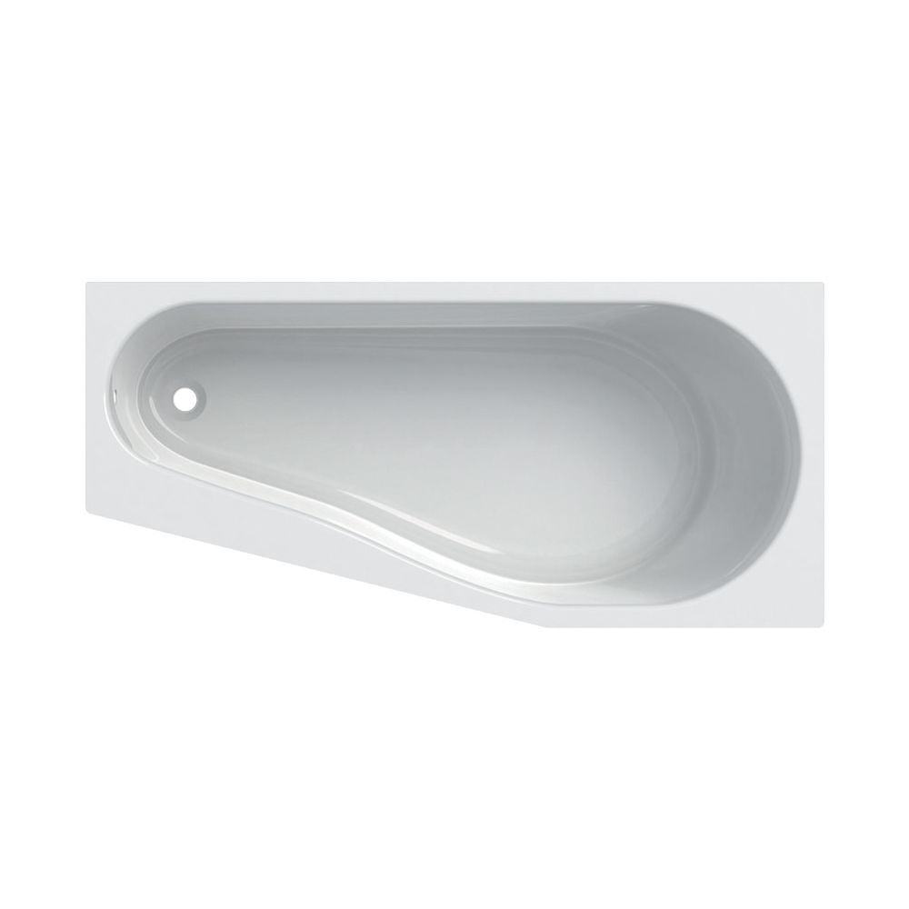 Geberit Renova Fünfeckbadewanne Länge 160cm, Breite 75cm, Abgang links... GEBERIT-657261000 4022009093476 (Abb. 2)