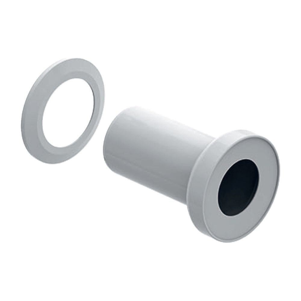Geberit Bambini Anschlussstutzen für Kinder-WC, wandbündige Montage Länge 20cm, Auße... GEBERIT-554010000 4022009344356 (Abb. 2)