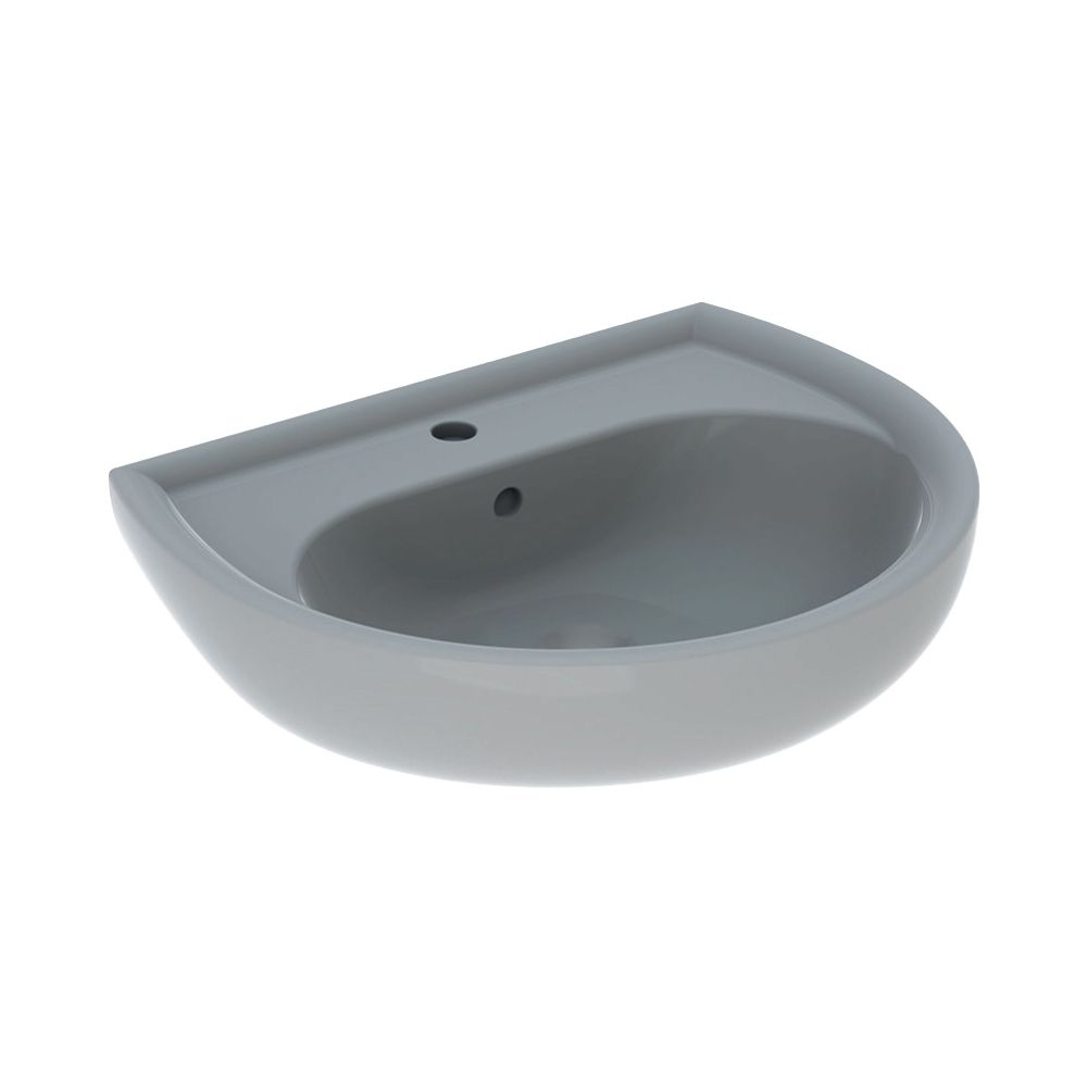 Geberit Renova Waschtisch, Breite 60cm, Tiefe 49cm, Hahnloch mittig, Überlauf sichtb... GEBERIT-223060010 4022009269376 (Abb. 2)