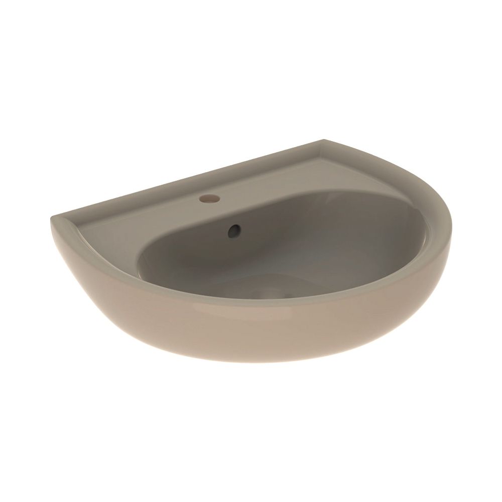 Geberit Renova Waschtisch, Breite 60cm, Tiefe 49cm, Hahnloch mittig, Überlauf sichtb... GEBERIT-223060080 4022009285741 (Abb. 2)