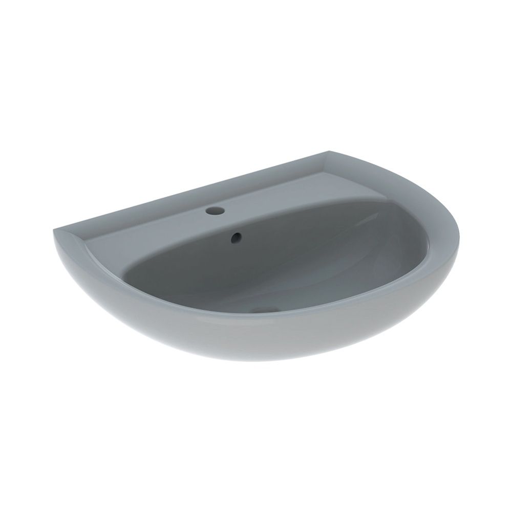 Geberit Renova Waschtisch, Breite 65cm, Tiefe 51cm, Hahnloch mittig, Überlauf sichtb... GEBERIT-223065010 4022009270488 (Abb. 2)