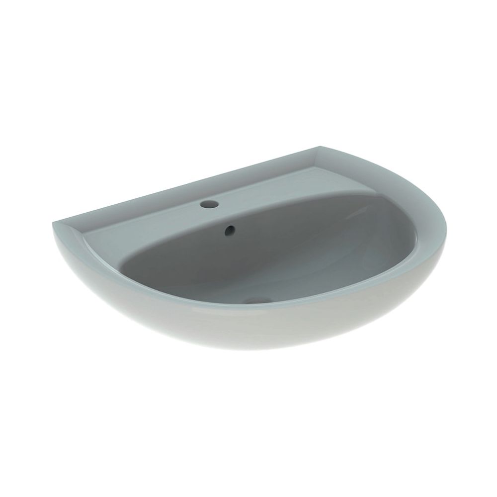 Geberit Renova Waschtisch, Breite 65cm, Tiefe 51cm, Hahnloch mittig, Überlauf sichtb... GEBERIT-223065068 4022009270501 (Abb. 2)