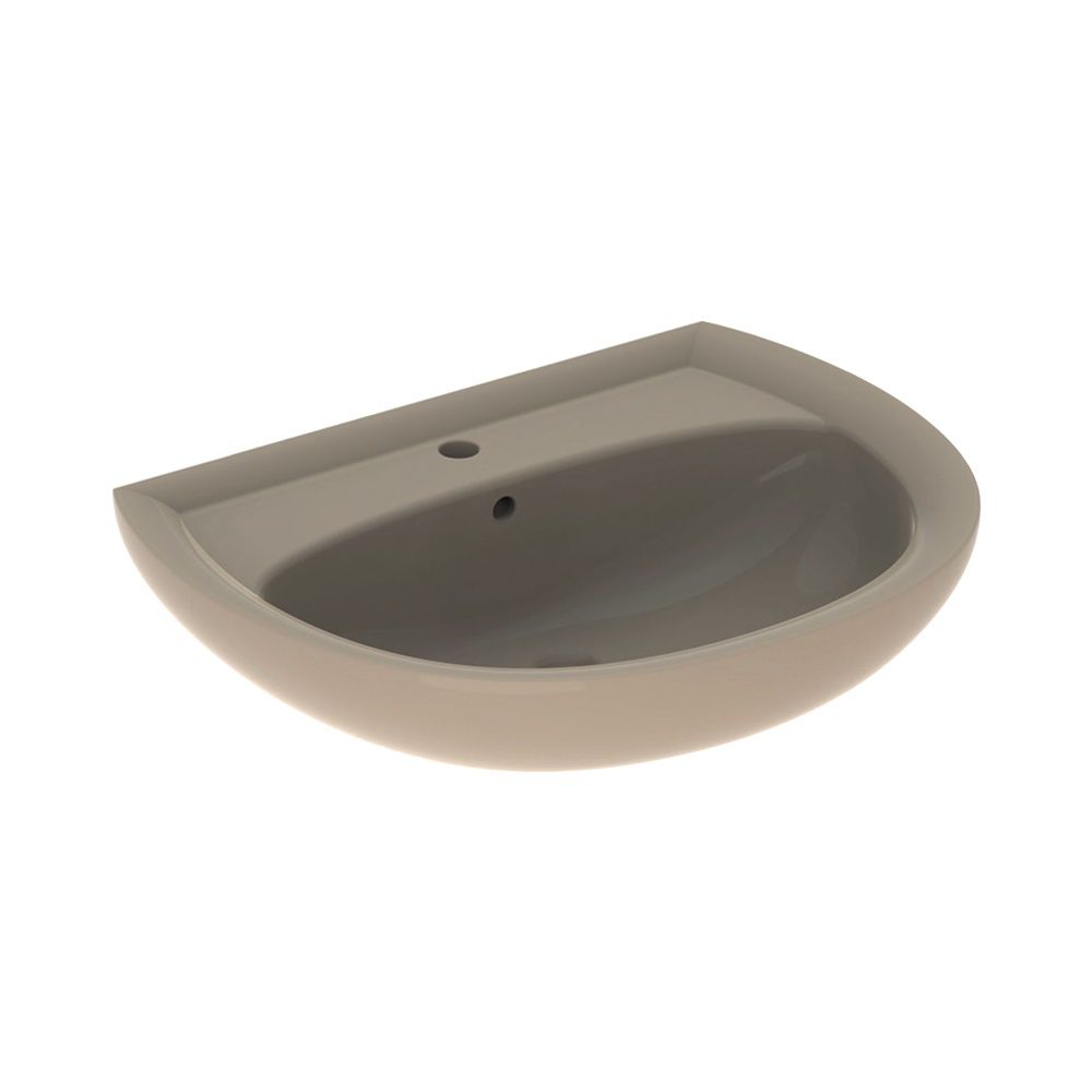 Geberit Renova Waschtisch, Breite 65cm, Tiefe 51cm, Hahnloch mittig, Überlauf sichtb... GEBERIT-223065080 4022009285765 (Abb. 2)