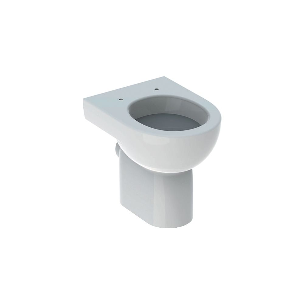 Geberit Renova Stand-WC Flachspüler, Abgang horizontal, teilgeschlossene Form, Tiefe... GEBERIT-203010000 4022009285017 (Abb. 2)