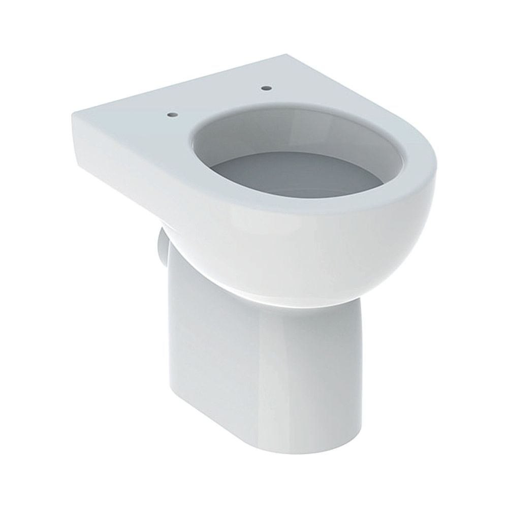 Geberit Renova Stand-WC Flachspüler, Abgang horizontal, teilgeschlossene Form, Tiefe... GEBERIT-203010000 4022009285017 (Abb. 1)