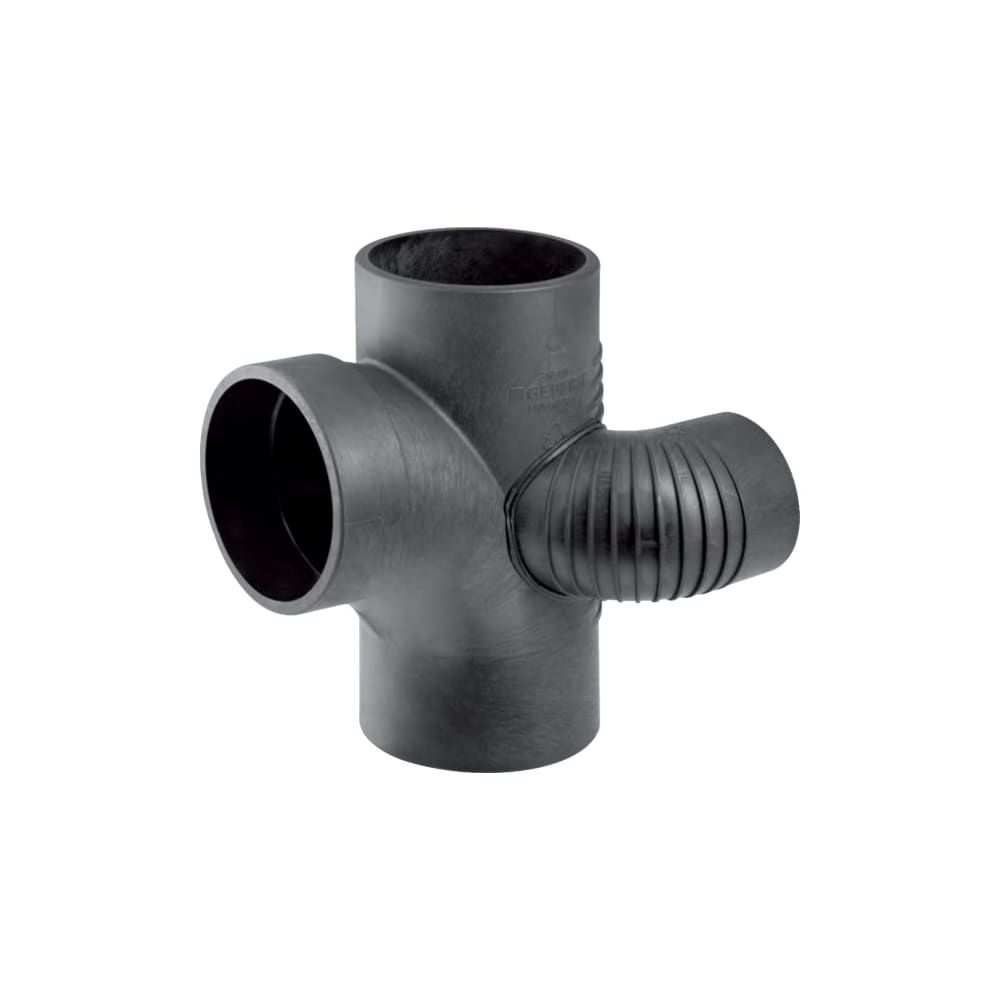 Geberit Silent db20 Schachtbogenabzweig 88,5 Grad links d 90mm, d1 90mm, d2 56mm... GEBERIT-308874141 4025410100702 (Abb. 1)