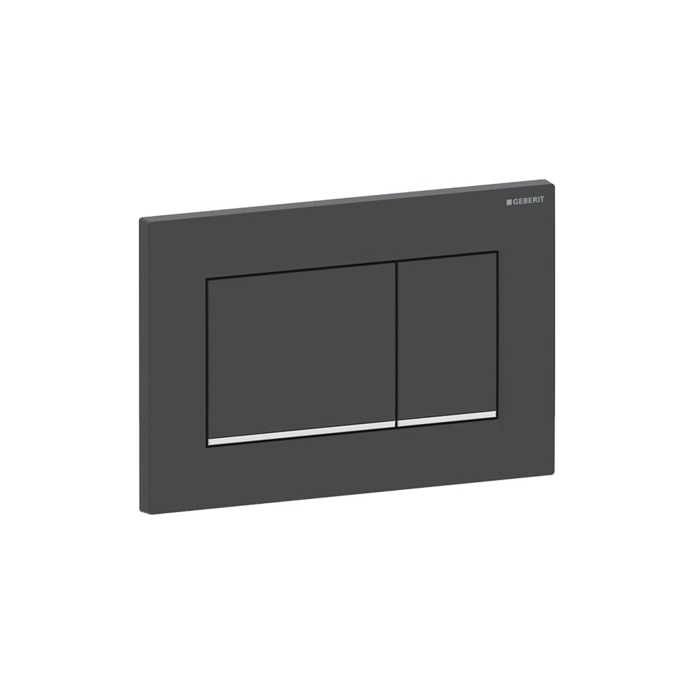 Geberit Drückerplatte Sigma20 mit 2-Mengen-Spülung, Mattschwarz lackiert/Hochglanz v... GEBERIT-115883141 4025416709176 (Abb. 4)