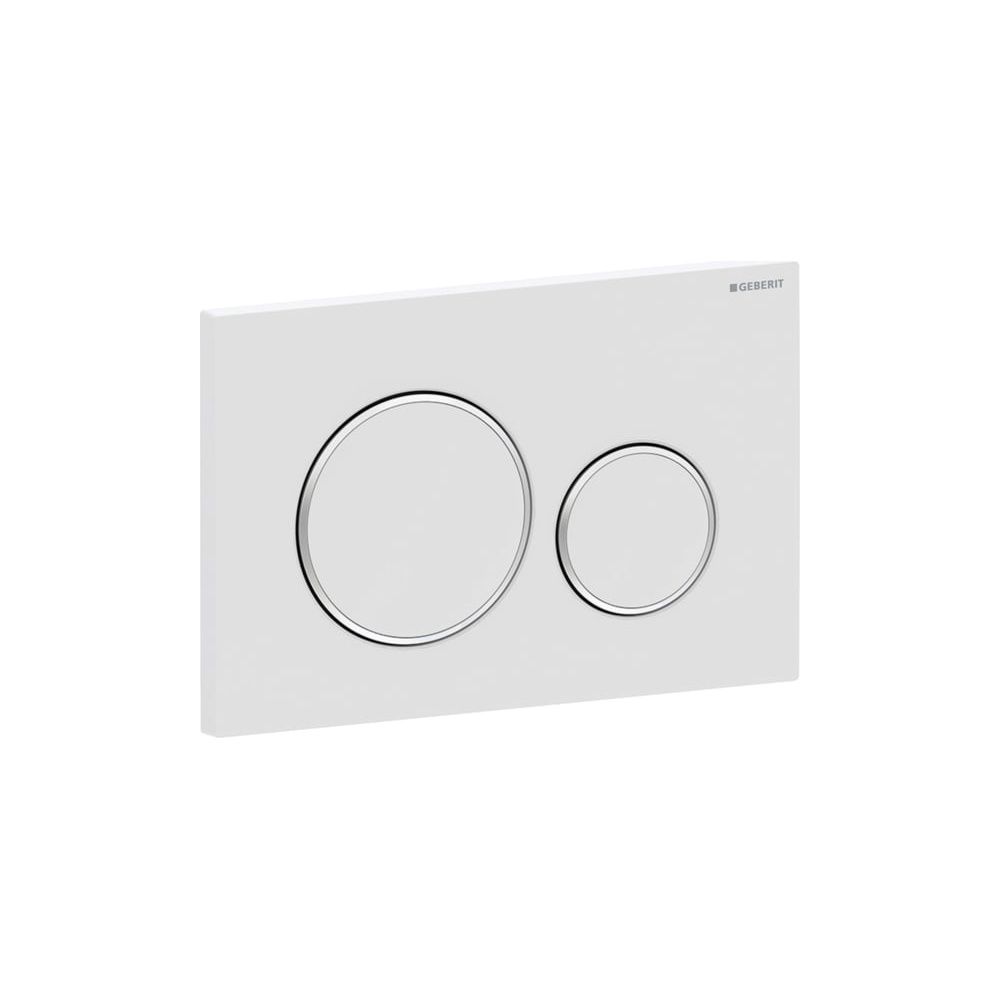 Geberit Drückerplatte Sigma20 mit 2-Mengen-Spülung, Weiß matt lackiert/Hochglanz ver... GEBERIT-115882JT1 4025410635556 (Abb. 4)