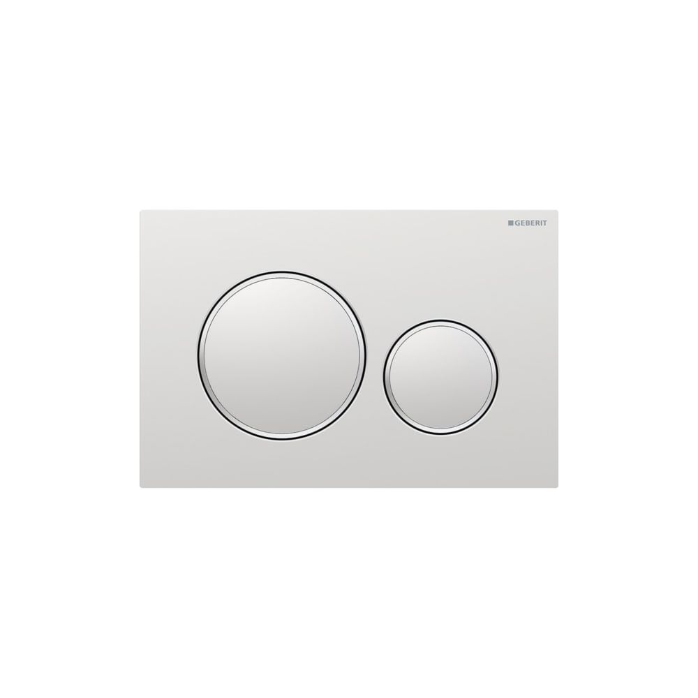 Geberit Sigma 20 Drückerplatte mit 2-Mengen-Spülung, Mattchrom lackiert/Hochglanz ve... GEBERIT-115882JQ1 4025416352440 (Abb. 3)
