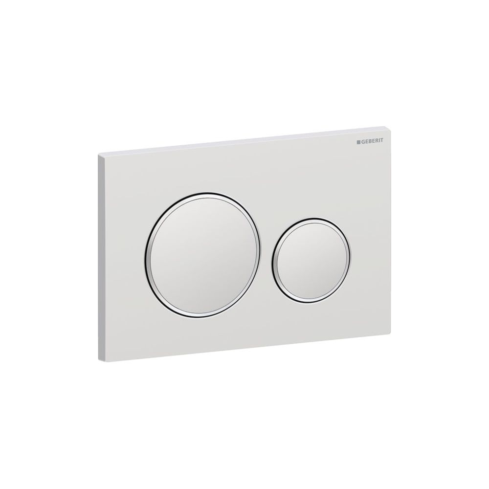 Geberit Drückerplatte Sigma20 mit 2-Mengen-Spülung, Mattchrom lackiert/Hochglanz ver... GEBERIT-115882JQ1 4025416352440 (Abb. 4)