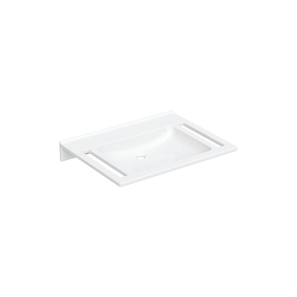 Geberit Publica Waschtisch eckiges Design, Ausschnitten, barrierefrei, B 70cm T 55cm... GEBERIT-501043111 4025410753588 (Abb. 3)