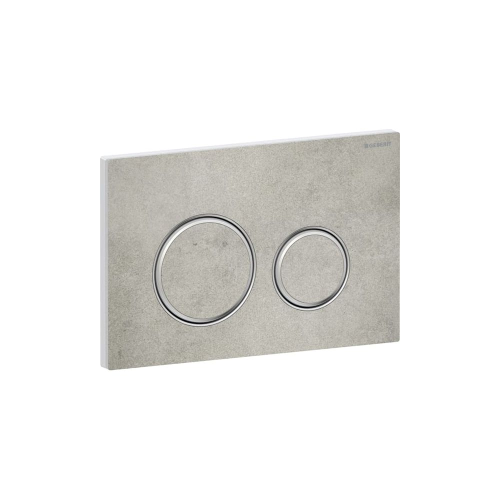 Geberit Drückerplatte Sigma50 mit 2-Mengen-Spülung, Betonoptik, Metallfarbe verchrom... GEBERIT-115884JV1 4025410757876 (Abb. 4)