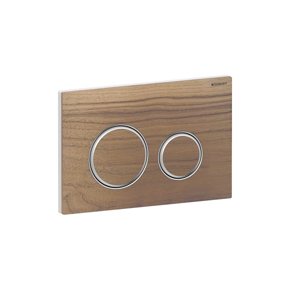 Geberit Drückerplatte Sigma50 mit 2-Mengen-Spülung, Nussbaum amerikanisch, Metallfar... GEBERIT-115884JX1 4025410757807 (Abb. 4)