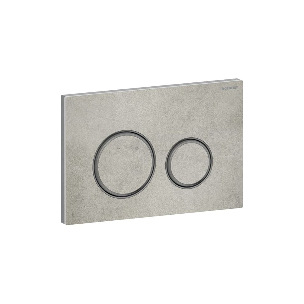 Geberit Drückerplatte Sigma50, 2-Mengen-Spülung, rund, Betonoptik, Metallfarbe Schwa... GEBERIT-115651JV1 4025410749413 (Abb. 4)