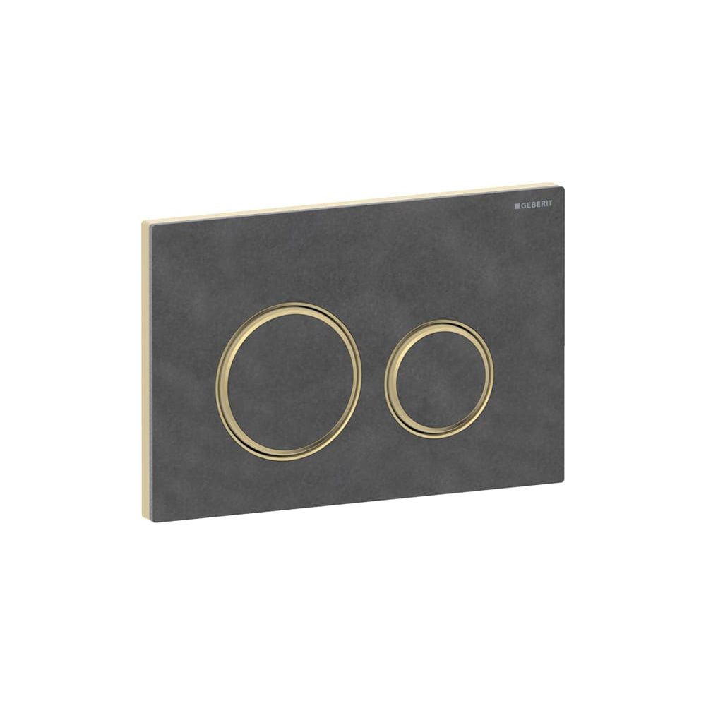 Geberit Drückerplatte Sigma50, 2-Mengen-Spülung, rund, Mustang-Schiefer, Metallfarbe... GEBERIT-115652JM1 4025410749246 (Abb. 4)