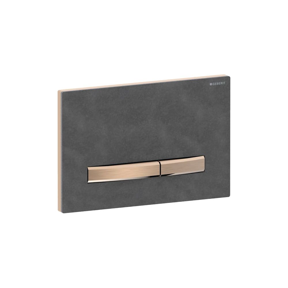 Geberit Drückerplatte Sigma50, 2-Mengen-Spülung, Square, Mustang-Schiefer, Metallfar... GEBERIT-115670JM2 4025410749376 (Abb. 4)