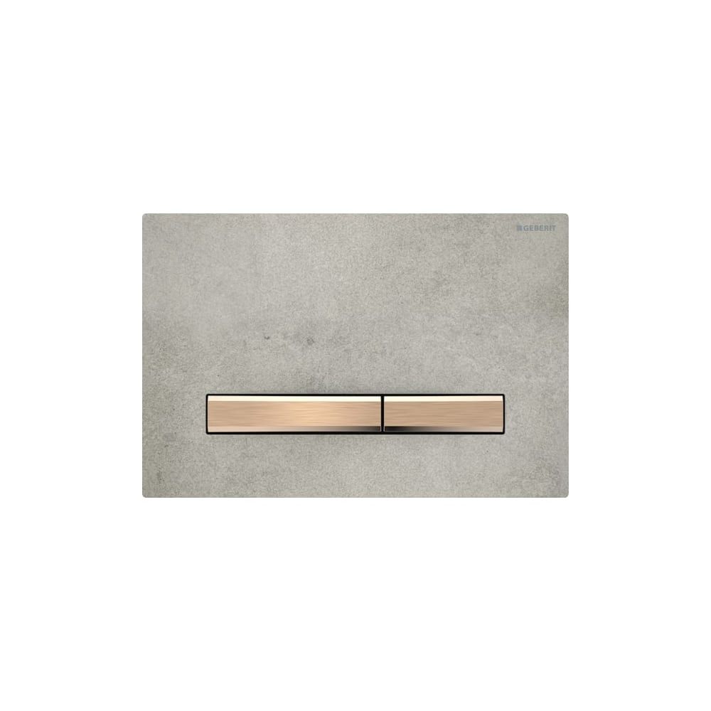 Geberit Sigma 50 Drückerplatte, 2-Mengen-Spülung, Square, Betonoptik, Metallfarbe Ro... GEBERIT-115670JV2 4025410749390 (Abb. 3)