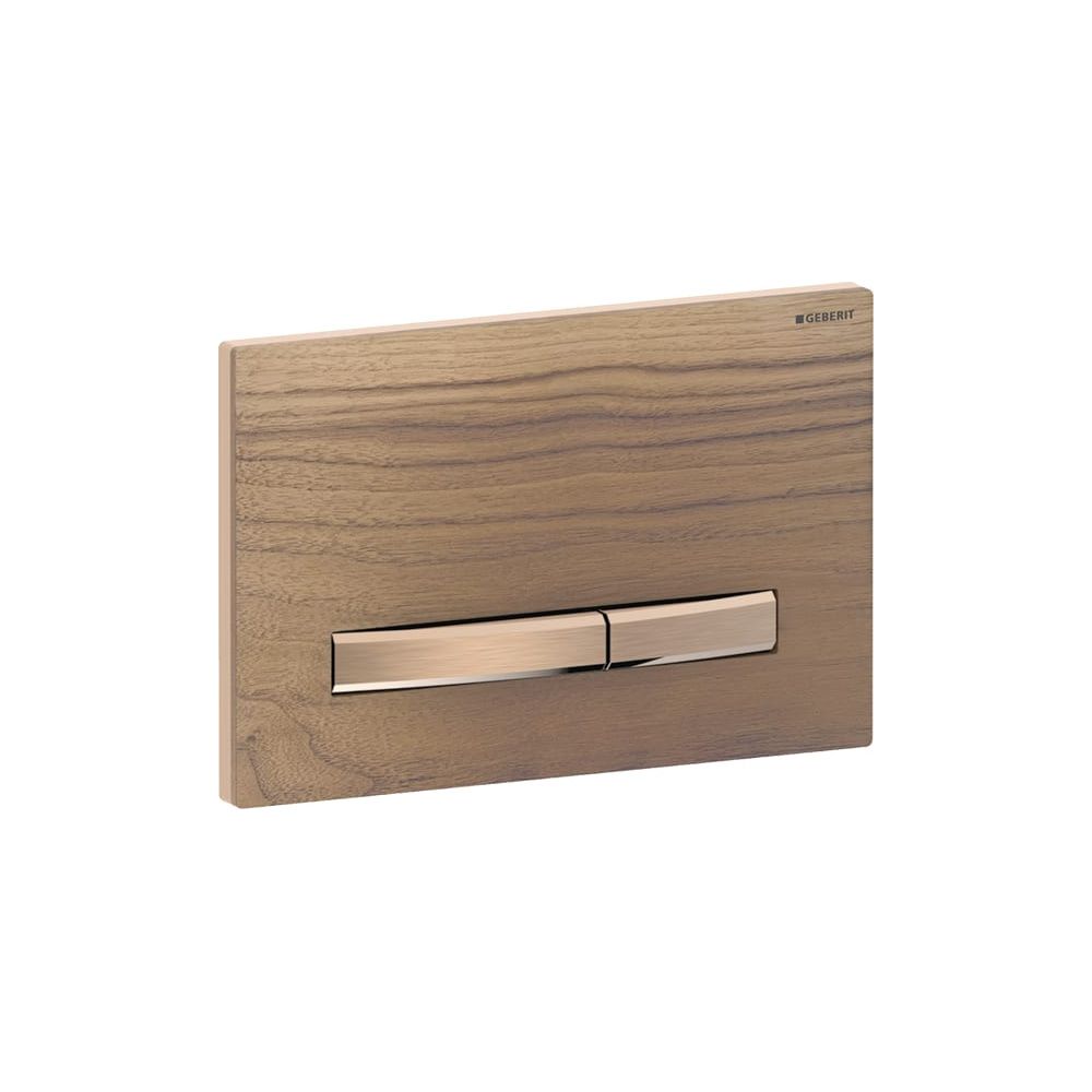 Geberit Drückerplatte Sigma50, 2-Mengen-Spülung, Square, Nussbaum amerikanisch, Meta... GEBERIT-115670JX2 4025410749260 (Abb. 4)