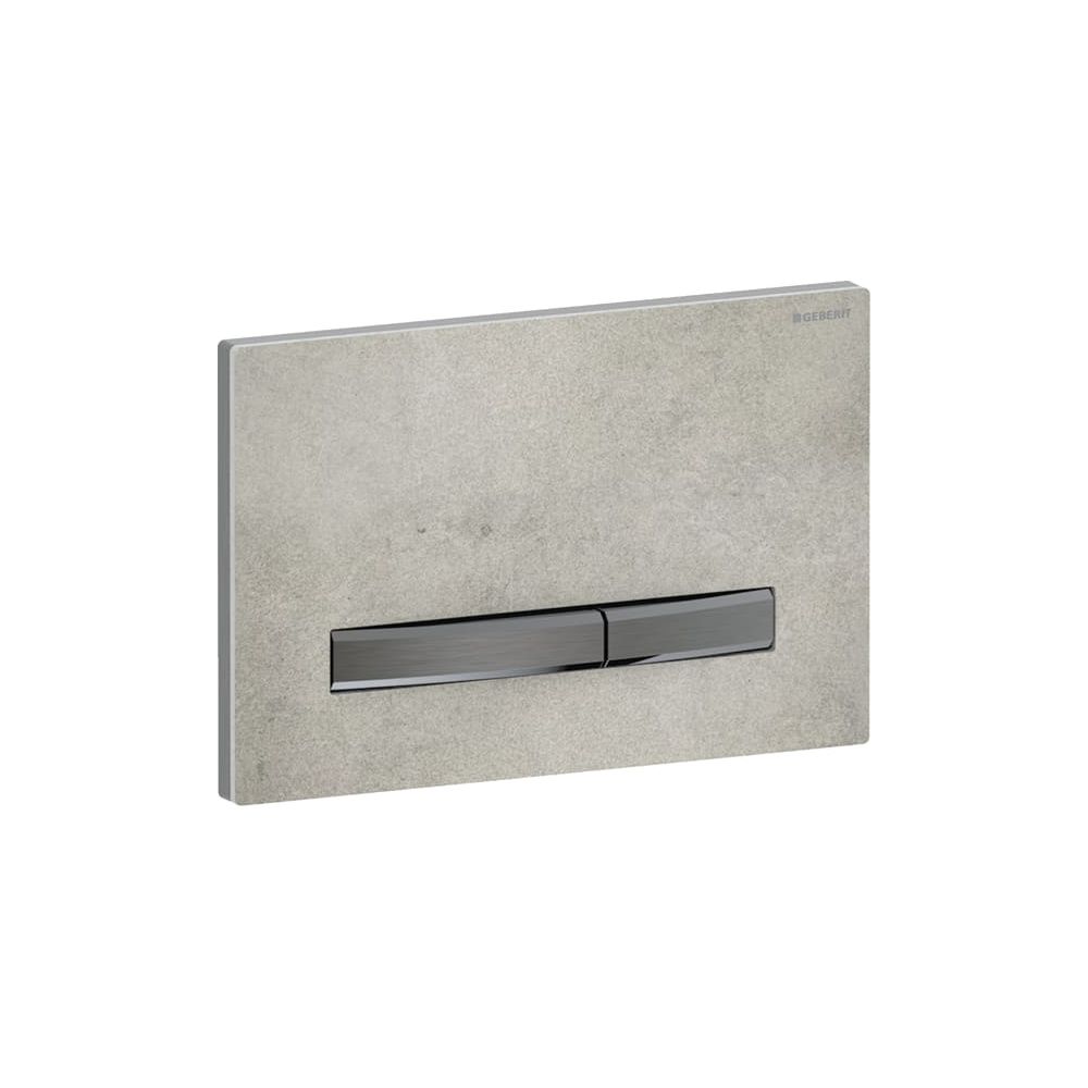 Geberit Drückerplatte Sigma50, 2-Mengen-Spülung, Square, Betonoptik, Metallfarbe Sch... GEBERIT-115671JV2 4025410749406 (Abb. 4)